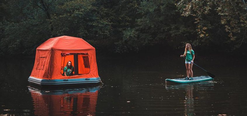 Sleep on the Water in a Floating Tent
